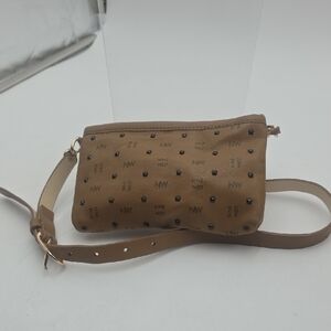 Nine West Brown Studded Crossbody Bag